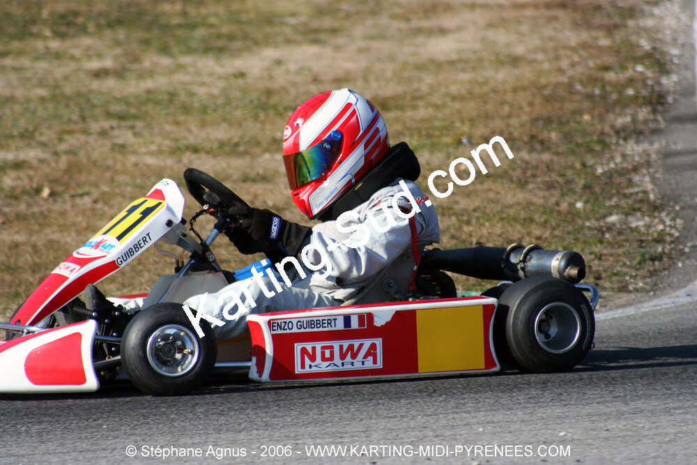 Enzo GUIBBERT — 12/02/2006 : Formation des commissaires et Test day à Lavelanet (Photos Stéphane Agnus) 2006 — karting