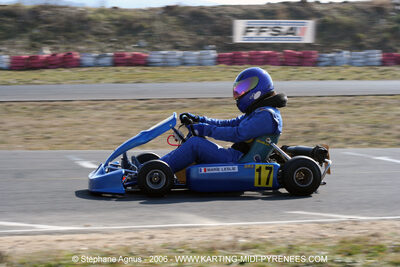 Leslie MARIE — 26/02/2006 : Trophée Gangeois à Ganges (Photos Stéphane Agnus) 2006 — karting