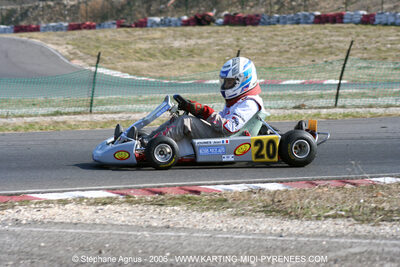 Jean JOUINES — 26/02/2006 : Trophée Gangeois à Ganges (Photos Stéphane Agnus) 2006 — karting