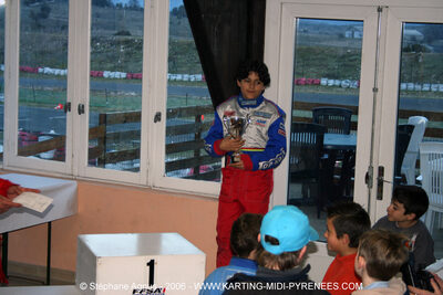 Andréa SUAU — 26/02/2006 : Trophée Gangeois à Ganges (Photos Stéphane Agnus) 2006 — karting