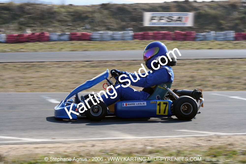 Leslie MARIE — 26/02/2006 : Trophée Gangeois à Ganges (Photos Stéphane Agnus) 2006 — karting