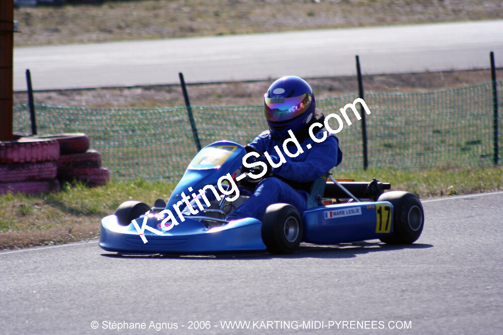 Leslie MARIE — 26/02/2006 : Trophée Gangeois à Ganges (Photos Stéphane Agnus) 2006 — karting