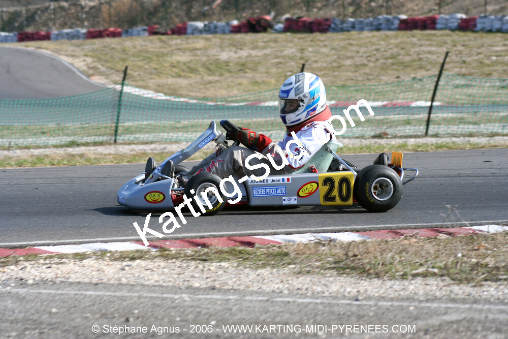 Jean JOUINES — 26/02/2006 : Trophée Gangeois à Ganges (Photos Stéphane Agnus) 2006 — karting