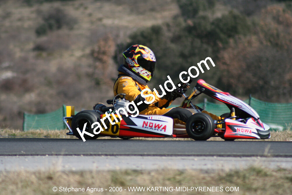 Thomas LARA — 26/02/2006 : Trophée Gangeois à Ganges (Photos Stéphane Agnus) 2006 — karting
