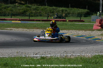 14/10/2006 : Trophée Vincent Sanchez photos du samedi par Fabien PARIS 2006 — karting
