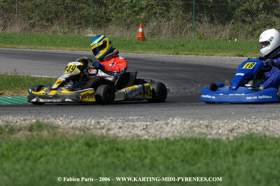 David PAILLES — 14/10/2006 : Trophée Vincent Sanchez photos du samedi par Fabien PARIS 2006 — karting