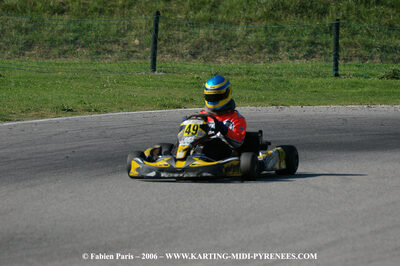 David PAILLES — 14/10/2006 : Trophée Vincent Sanchez photos du samedi par Fabien PARIS 2006 — karting