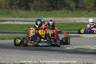 Thomas SPITZ — 14/10/2006 : Trophée Vincent Sanchez photos du samedi par Fabien PARIS 2006 — karting