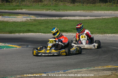 David PAILLES — 14/10/2006 : Trophée Vincent Sanchez photos du samedi par Fabien PARIS 2006 — karting