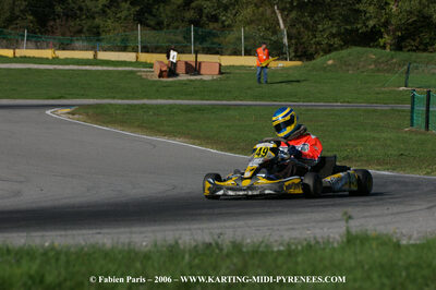 David PAILLES — 14/10/2006 : Trophée Vincent Sanchez photos du samedi par Fabien PARIS 2006 — karting