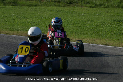 14/10/2006 : Trophée Vincent Sanchez photos du samedi par Fabien PARIS 2006 — karting
