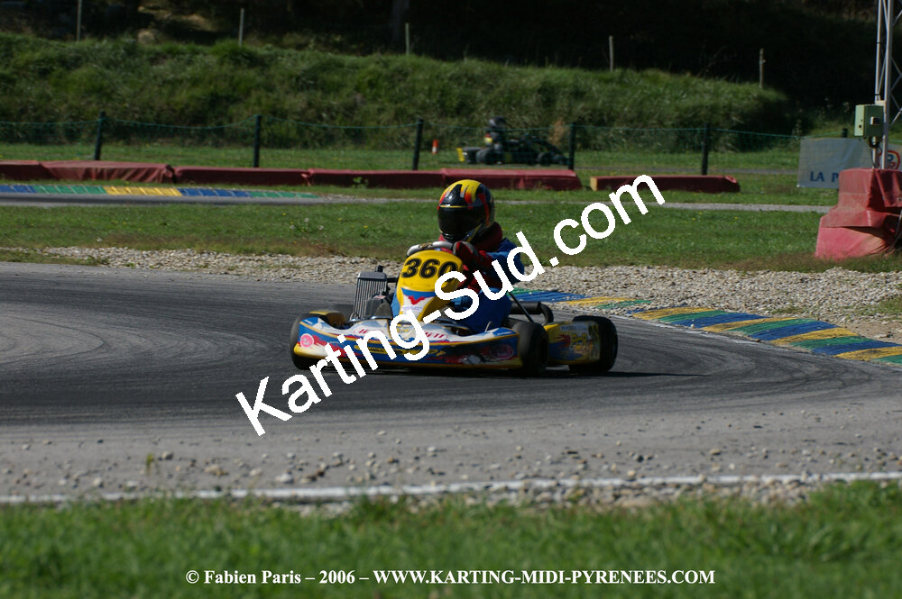 14/10/2006 : Trophée Vincent Sanchez photos du samedi par Fabien PARIS 2006 — karting