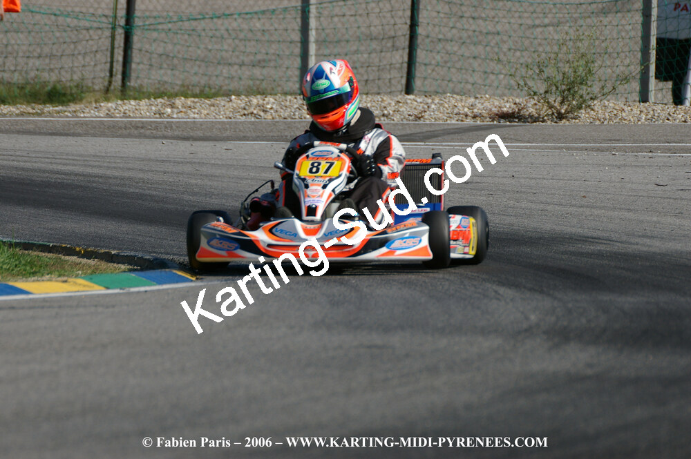 14/10/2006 : Trophée Vincent Sanchez photos du samedi par Fabien PARIS 2006 — karting
