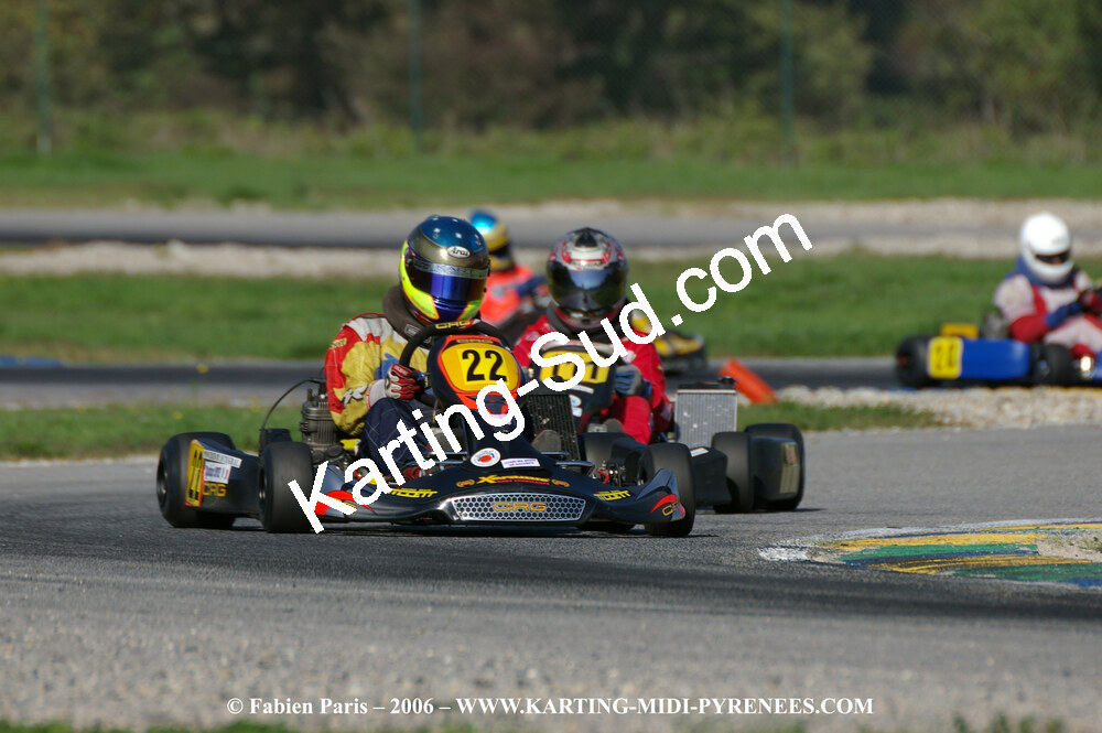 Thomas SPITZ — 14/10/2006 : Trophée Vincent Sanchez photos du samedi par Fabien PARIS 2006 — karting