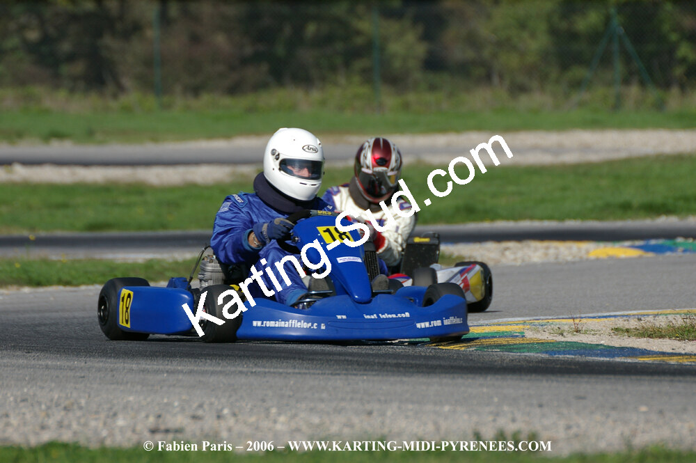 14/10/2006 : Trophée Vincent Sanchez photos du samedi par Fabien PARIS 2006 — karting