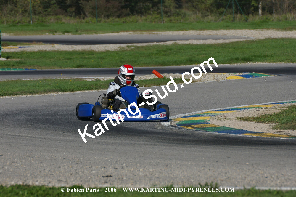 14/10/2006 : Trophée Vincent Sanchez photos du samedi par Fabien PARIS 2006 — karting