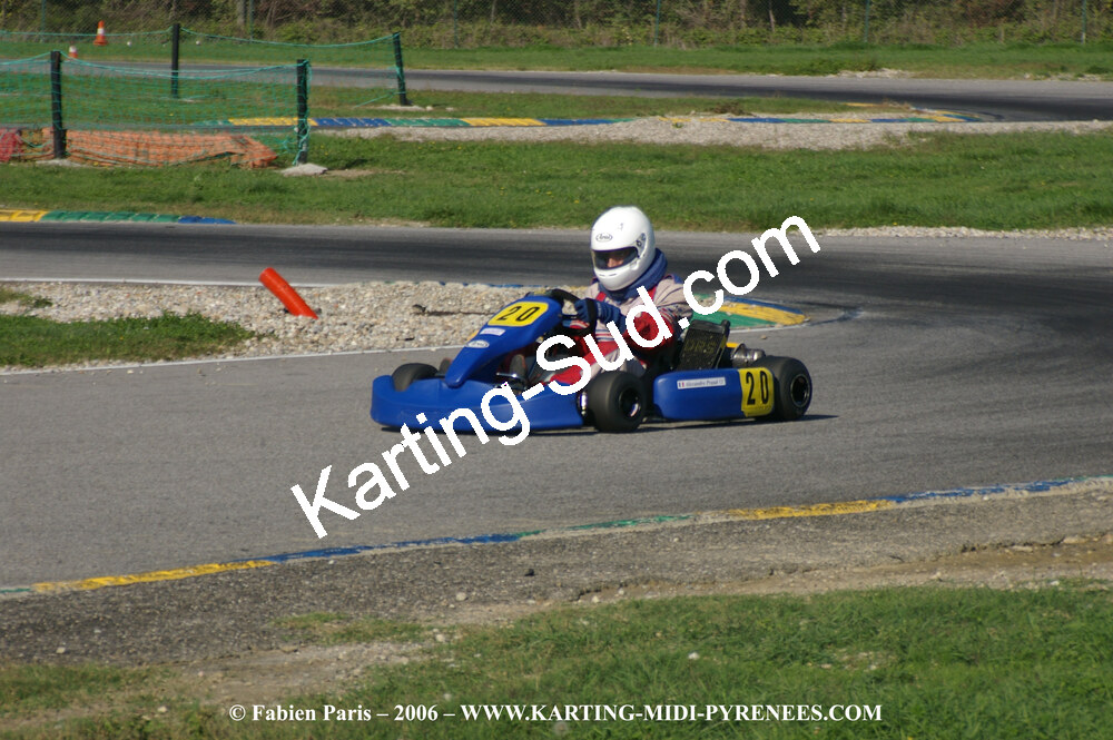 14/10/2006 : Trophée Vincent Sanchez photos du samedi par Fabien PARIS 2006 — karting