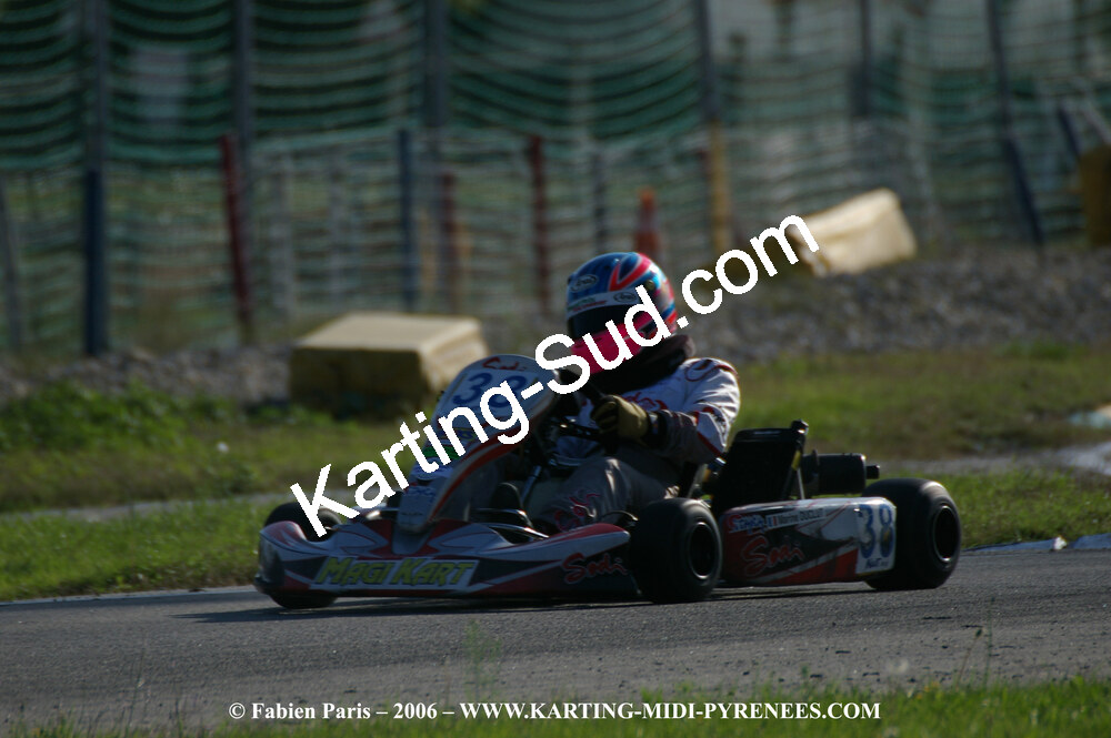 14/10/2006 : Trophée Vincent Sanchez photos du samedi par Fabien PARIS 2006 — karting