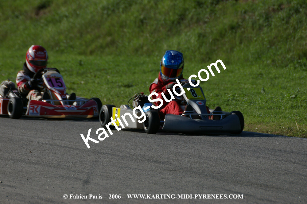 14/10/2006 : Trophée Vincent Sanchez photos du samedi par Fabien PARIS 2006 — karting