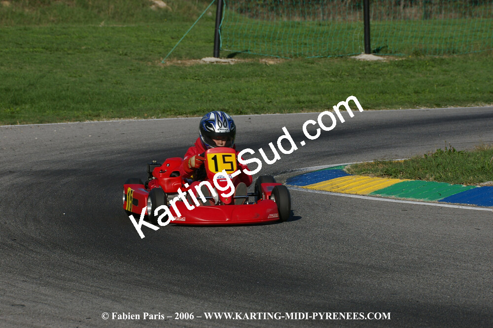 14/10/2006 : Trophée Vincent Sanchez photos du samedi par Fabien PARIS 2006 — karting