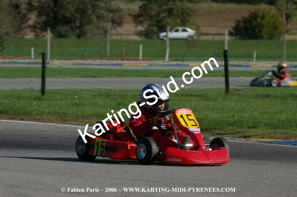 14/10/2006 : Trophée Vincent Sanchez photos du samedi par Fabien PARIS 2006 — karting