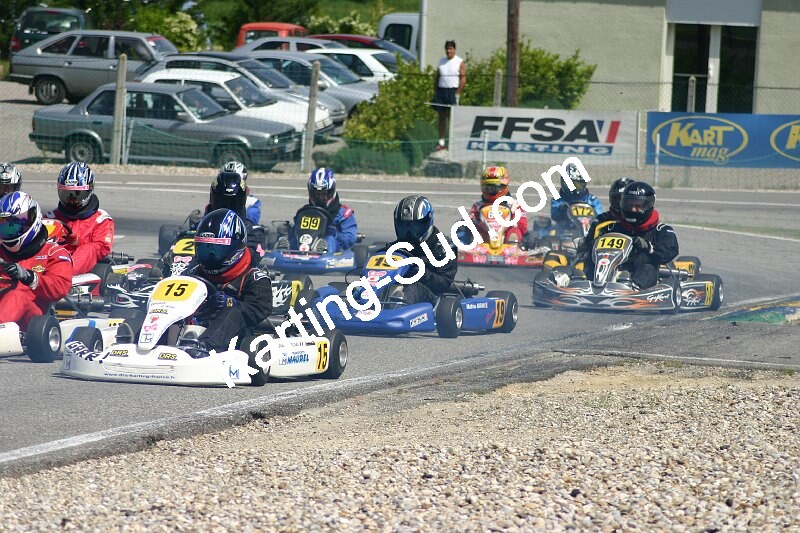 13/05/2007 : 1ère manche du challenge des circuits – 2ème manche du Trophée Vincent Sanchez – 3ème manche du Championnat Régional Languedoc – Lavelanet (Photos Patrice Bompas) 2007 — karting