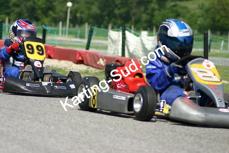 13/05/2007 : 1ère manche du challenge des circuits – 2ème manche du Trophée Vincent Sanchez – 3ème manche du Championnat Régional Languedoc – Lavelanet (Photos Patrice Bompas) 2007 — karting