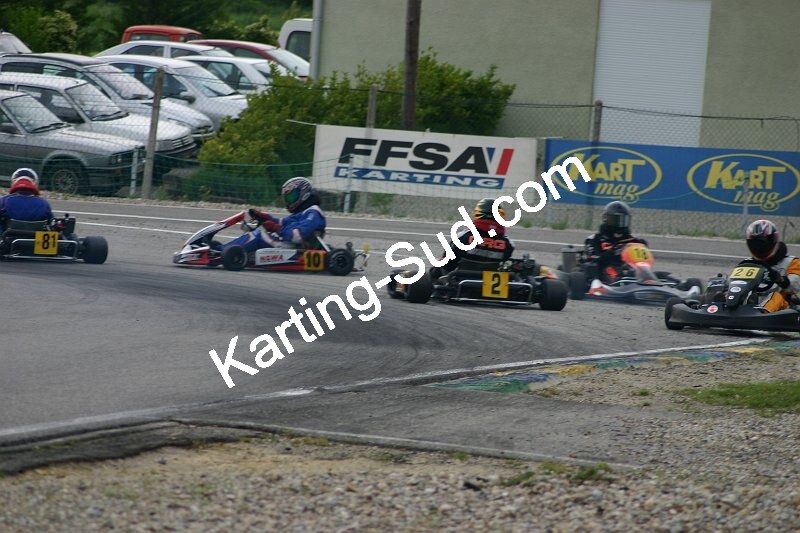 13/05/2007 : 1ère manche du challenge des circuits – 2ème manche du Trophée Vincent Sanchez – 3ème manche du Championnat Régional Languedoc – Lavelanet (Photos Patrice Bompas) 2007 — karting