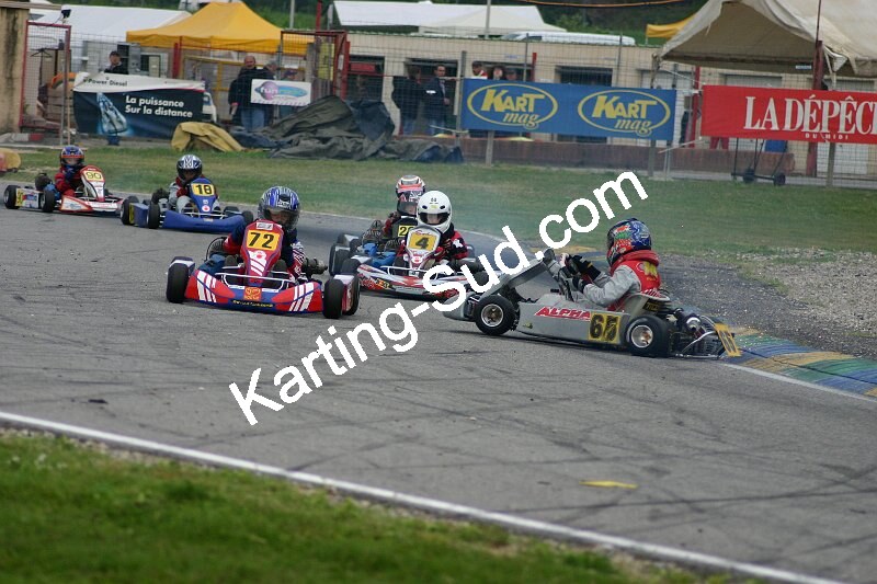 13/05/2007 : 1ère manche du challenge des circuits – 2ème manche du Trophée Vincent Sanchez – 3ème manche du Championnat Régional Languedoc – Lavelanet (Photos Patrice Bompas) 2007 — karting