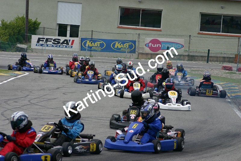 13/05/2007 : 1ère manche du challenge des circuits – 2ème manche du Trophée Vincent Sanchez – 3ème manche du Championnat Régional Languedoc – Lavelanet (Photos Patrice Bompas) 2007 — karting