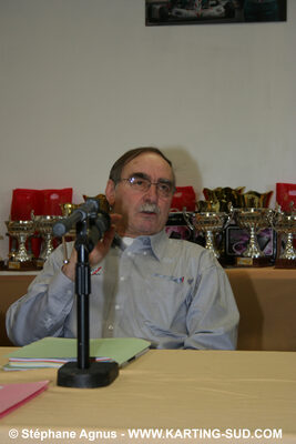 Jean-Claude SANCHEZ — 20/01/2008 : Assemblée Générale de la CRK Midi-Pyrénées et Remise des Prix Championat Régional MP et Challenge des Circuits (Photos Stéphane Agnus) 2008 — karting