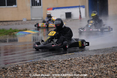 12/04/2009 : 1ère manche du Championnat Sud et 1ère manche du Championnat Régional Languedoc-Roussillon à Lavelanet (photos Julien Dejean) 2009 — karting