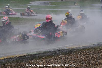 12/04/2009 : 1ère manche du Championnat Sud et 1ère manche du Championnat Régional Languedoc-Roussillon à Lavelanet (photos Julien Dejean) 2009 — karting