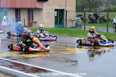 12/04/2009 : 1ère manche du Championnat Sud et 1ère manche du Championnat Régional Languedoc-Roussillon à Lavelanet (photos Julien Dejean) 2009 — karting