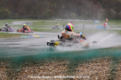 12/04/2009 : 1ère manche du Championnat Sud et 1ère manche du Championnat Régional Languedoc-Roussillon à Lavelanet (photos Julien Dejean) 2009 — karting
