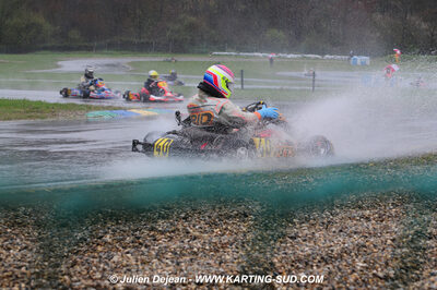 12/04/2009 : 1ère manche du Championnat Sud et 1ère manche du Championnat Régional Languedoc-Roussillon à Lavelanet (photos Julien Dejean) 2009 — karting