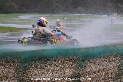 12/04/2009 : 1ère manche du Championnat Sud et 1ère manche du Championnat Régional Languedoc-Roussillon à Lavelanet (photos Julien Dejean) 2009 — karting