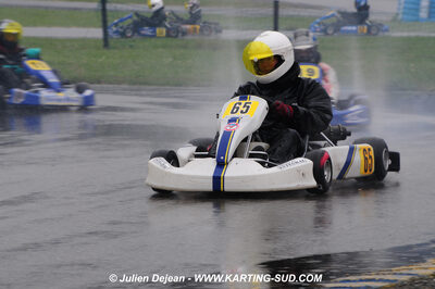 12/04/2009 : 1ère manche du Championnat Sud et 1ère manche du Championnat Régional Languedoc-Roussillon à Lavelanet (photos Julien Dejean) 2009 — karting
