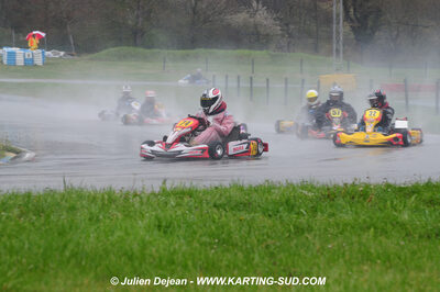 12/04/2009 : 1ère manche du Championnat Sud et 1ère manche du Championnat Régional Languedoc-Roussillon à Lavelanet (photos Julien Dejean) 2009 — karting