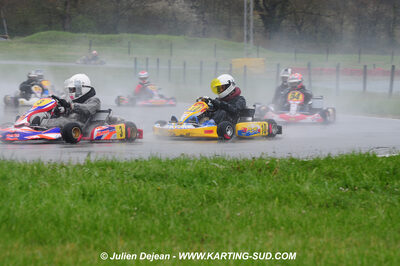 12/04/2009 : 1ère manche du Championnat Sud et 1ère manche du Championnat Régional Languedoc-Roussillon à Lavelanet (photos Julien Dejean) 2009 — karting