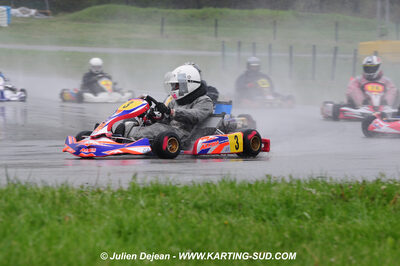 12/04/2009 : 1ère manche du Championnat Sud et 1ère manche du Championnat Régional Languedoc-Roussillon à Lavelanet (photos Julien Dejean) 2009 — karting