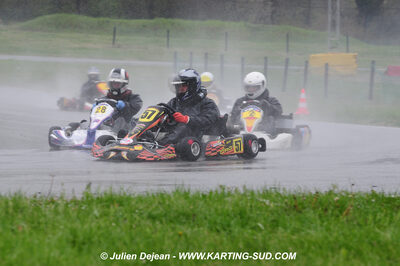 12/04/2009 : 1ère manche du Championnat Sud et 1ère manche du Championnat Régional Languedoc-Roussillon à Lavelanet (photos Julien Dejean) 2009 — karting