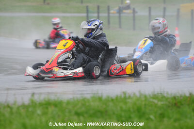 12/04/2009 : 1ère manche du Championnat Sud et 1ère manche du Championnat Régional Languedoc-Roussillon à Lavelanet (photos Julien Dejean) 2009 — karting