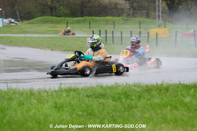 12/04/2009 : 1ère manche du Championnat Sud et 1ère manche du Championnat Régional Languedoc-Roussillon à Lavelanet (photos Julien Dejean) 2009 — karting