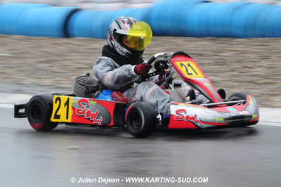 12/04/2009 : 1ère manche du Championnat Sud et 1ère manche du Championnat Régional Languedoc-Roussillon à Lavelanet (photos Julien Dejean) 2009 — karting