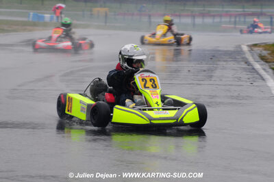 12/04/2009 : 1ère manche du Championnat Sud et 1ère manche du Championnat Régional Languedoc-Roussillon à Lavelanet (photos Julien Dejean) 2009 — karting