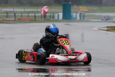 12/04/2009 : 1ère manche du Championnat Sud et 1ère manche du Championnat Régional Languedoc-Roussillon à Lavelanet (photos Julien Dejean) 2009 — karting