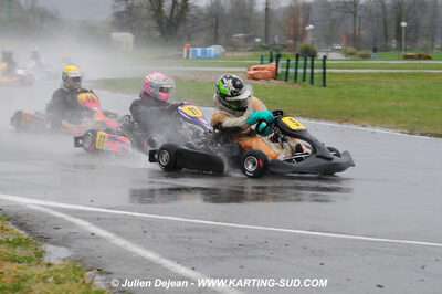 12/04/2009 : 1ère manche du Championnat Sud et 1ère manche du Championnat Régional Languedoc-Roussillon à Lavelanet (photos Julien Dejean) 2009 — karting
