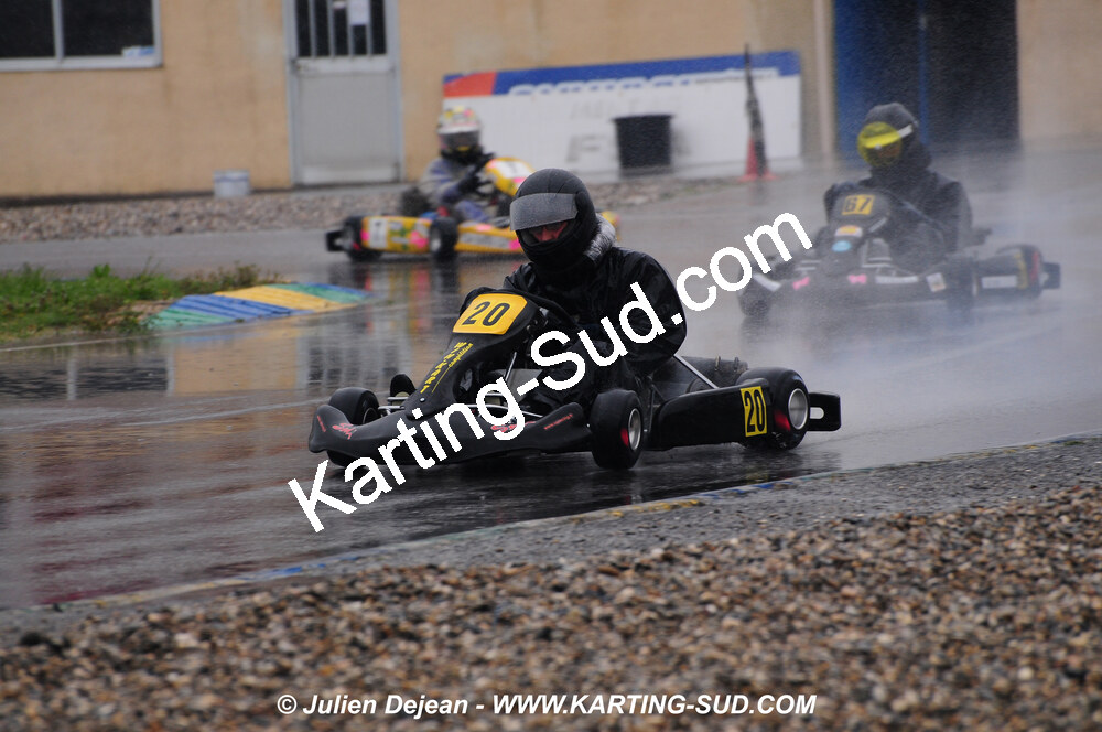 12/04/2009 : 1ère manche du Championnat Sud et 1ère manche du Championnat Régional Languedoc-Roussillon à Lavelanet (photos Julien Dejean) 2009 — karting