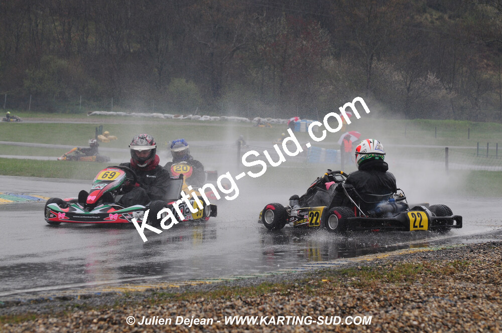 12/04/2009 : 1ère manche du Championnat Sud et 1ère manche du Championnat Régional Languedoc-Roussillon à Lavelanet (photos Julien Dejean) 2009 — karting